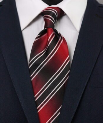 Stripe Jaquard Neck Tie