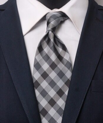 Geometric Jaquard Neck Tie