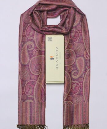 Soft elegant luxury paisley scarf jacquard