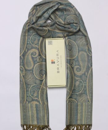 Soft elegant luxury paisley scarf jacquard
