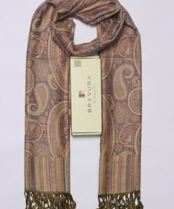 Soft elegant luxury paisley scarf jacquard