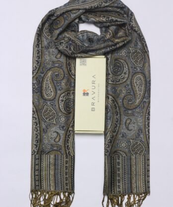 Soft elegant luxury paisley scarf jacquard
