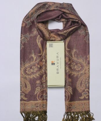 Soft elegant luxury paisley scarf jacquard