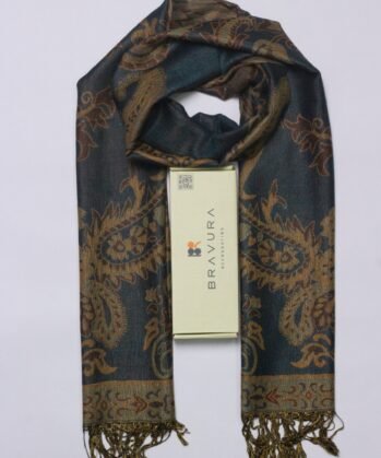 Soft elegant luxury paisley scarf jacquard