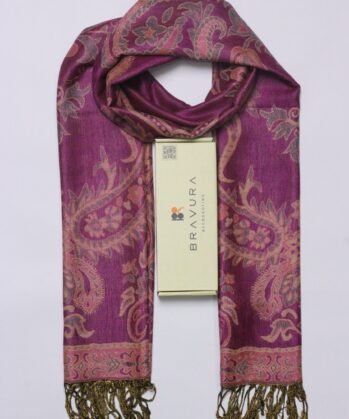 Soft elegant luxury paisley scarf jacquard