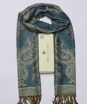 Soft elegant luxury paisley scarf jacquard
