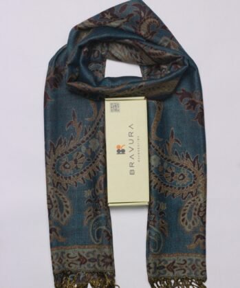 Soft elegant luxury paisley scarf jacquard