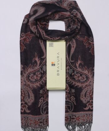 Soft elegant luxury paisley scarf jacquard
