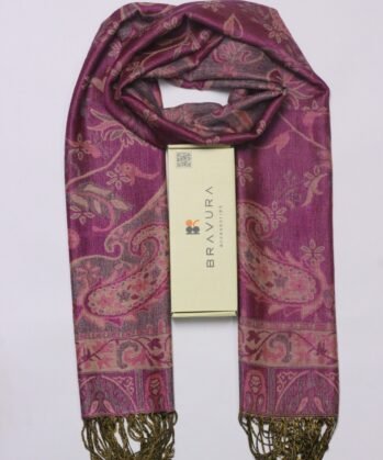 Soft elegant luxury paisley scarf jacquard