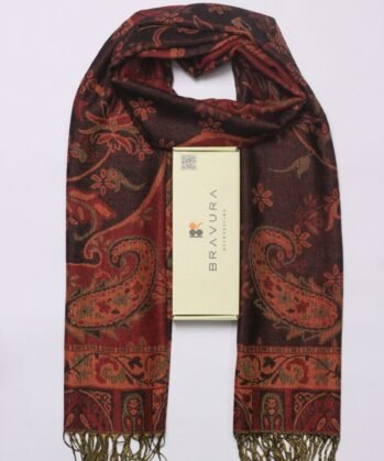 Soft elegant luxury paisley scarf jacquard