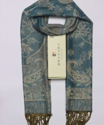 Soft elegant luxury paisley scarf jacquard