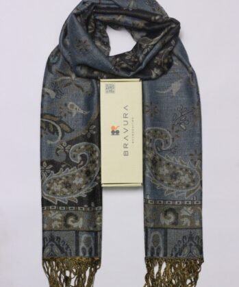 Soft elegant luxury paisley scarf jacquard