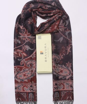 Soft elegant luxury paisley scarf jacquard