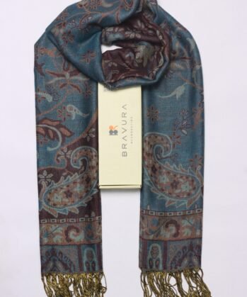 Soft elegant luxury paisley scarf jacquard