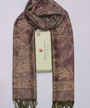 Soft elegant luxury paisley scarf jacquard