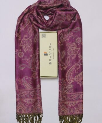 Soft elegant luxury paisley scarf jacquard
