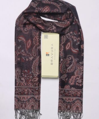 Soft elegant luxury paisley scarf jacquard