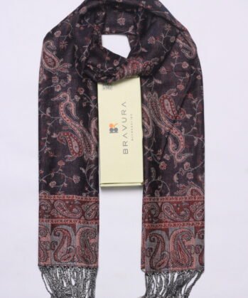 Soft elegant luxury paisley scarf jacquard