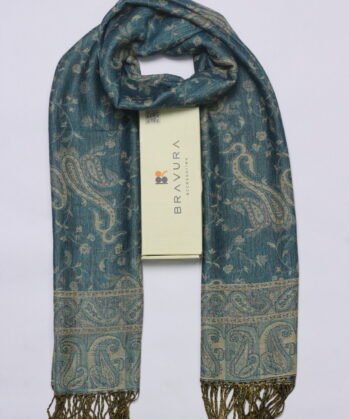 Soft elegant luxury paisley scarf jacquard
