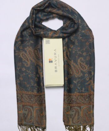 Soft elegant luxury paisley scarf jacquard