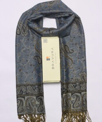 Soft elegant luxury paisley scarf jacquard