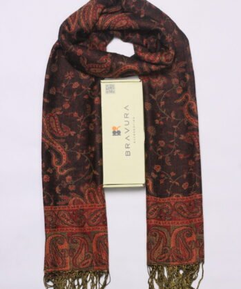Soft elegant luxury paisley scarf jacquard