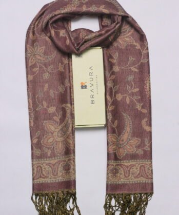 Soft elegant luxury paisley scarf jacquard