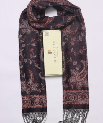 Soft elegant luxury paisley scarf jacquard