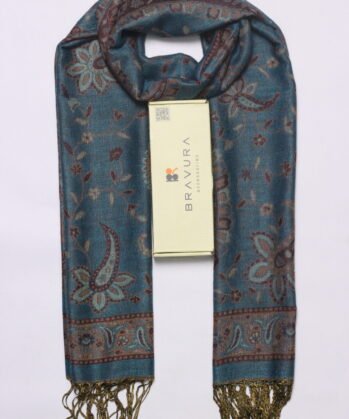 Soft elegant luxury paisley scarf jacquard