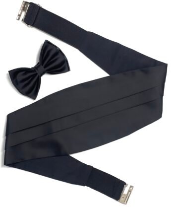 Black Cummerbund Plain