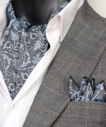 Grey Ascot Floralf with Hanky