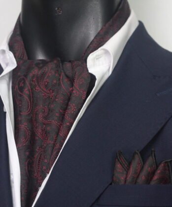 Black Ascot Paisley with Hanky