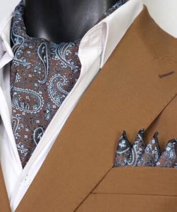 Brown Ascot Paisley with Hanky