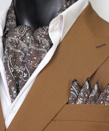 Brown Ascot Paisley with Hanky