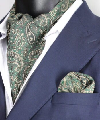 Green Ascot Paisley with Hanky