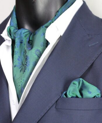 Green Ascot Paisley with Hanky