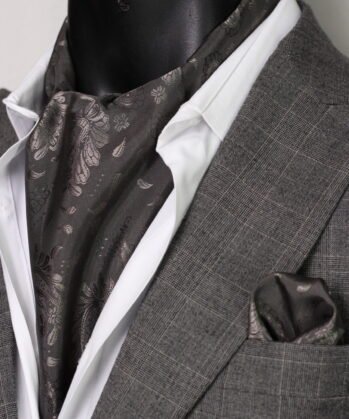 Grey Ascot Paisley with Hanky