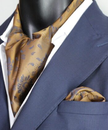 Gold Ascot Paisley with Hanky