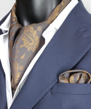 Brown Ascot Paisley with Hanky