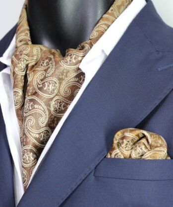 Brown Ascot Paisley with Hanky