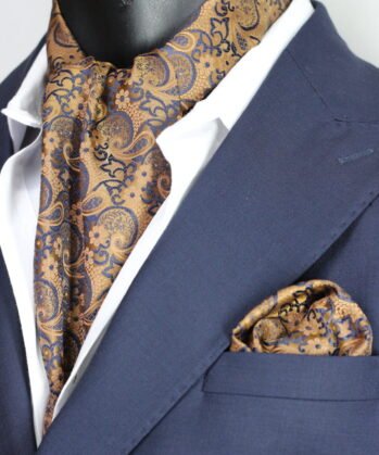 Brown Ascot Paisley with Hanky