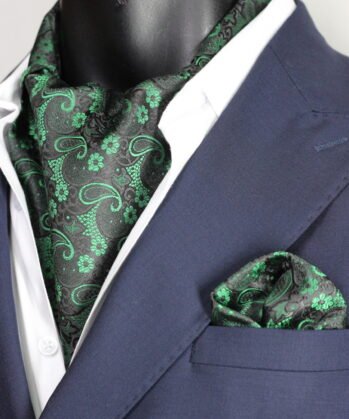 Green Ascot Paisley with Hanky