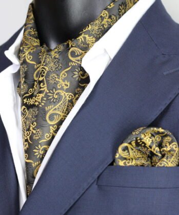 Gold Ascot Paisley with Hanky