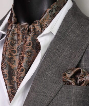 Grey Ascot Paisley with Hanky
