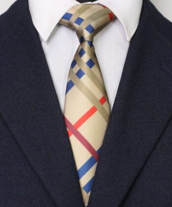 Stripe Jaquard Neck Tie