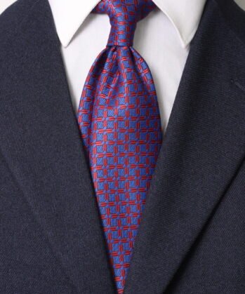Geometric Jaquard Neck Tie