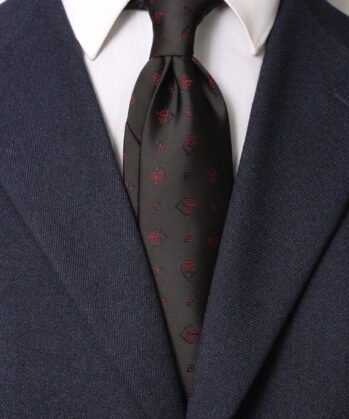 Spade Jaquard Neck Tie