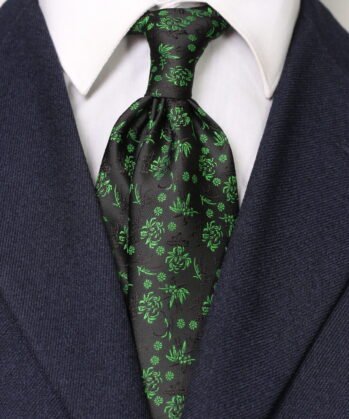 Floralf Jaquard Neck Tie