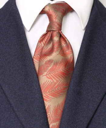Feather Jaquard Neck Tie