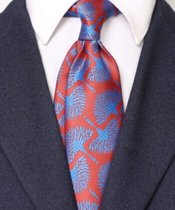Feather Jaquard Neck Tie